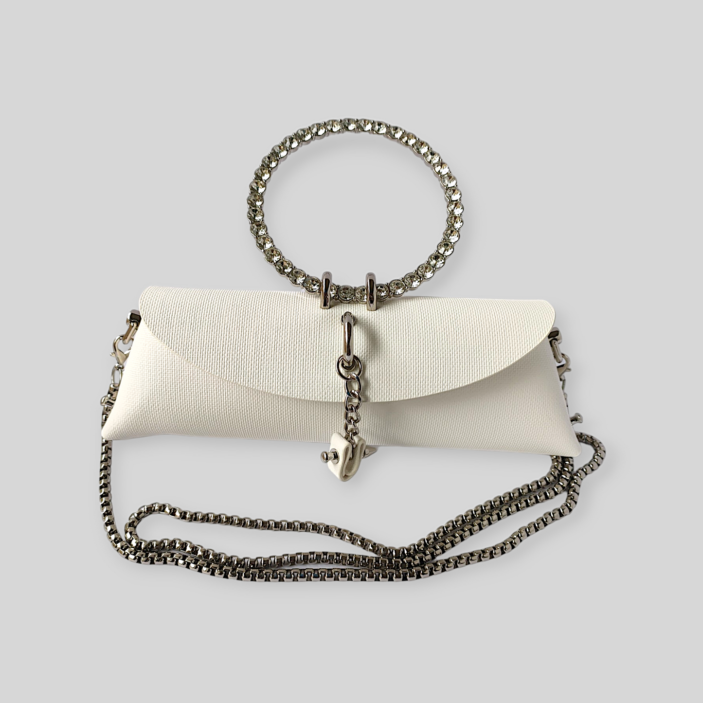 VOGUE White Leather Evening Bag
