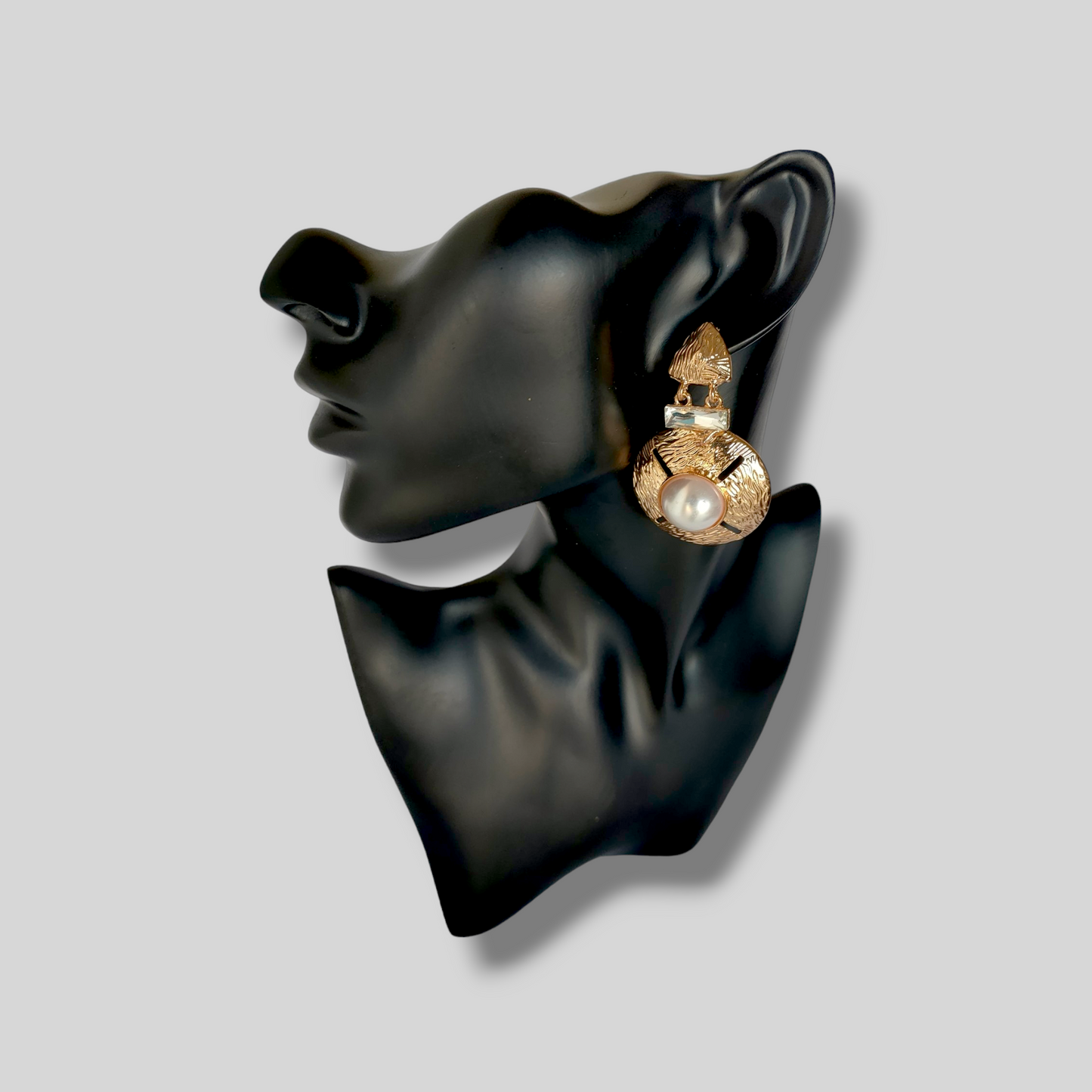 STORM Gold/Clear Drop Earrings