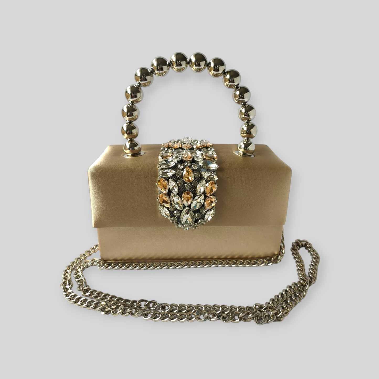 PLUSH Cream Silk Evening Bag