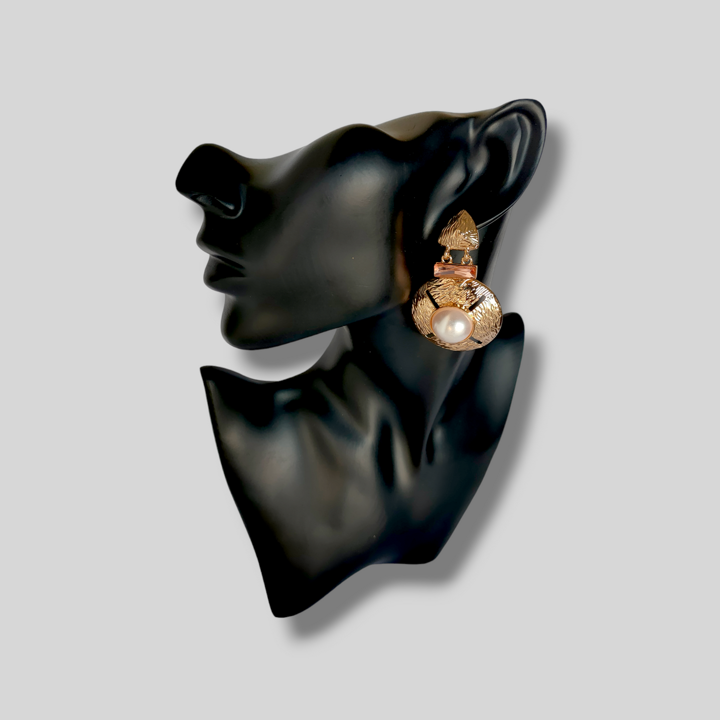 STORM Gold/Pink Drop Earrings