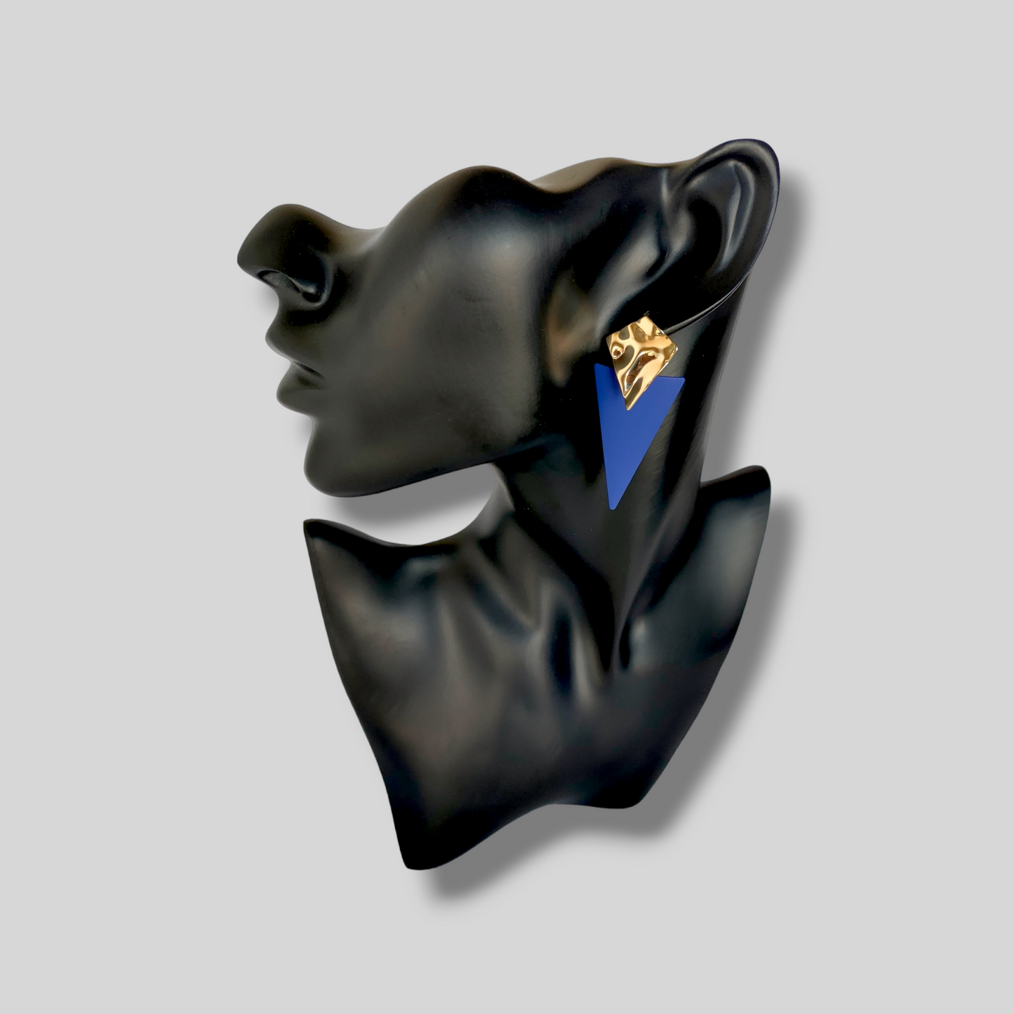 BREEZE Blue/Gold Drop Earrings