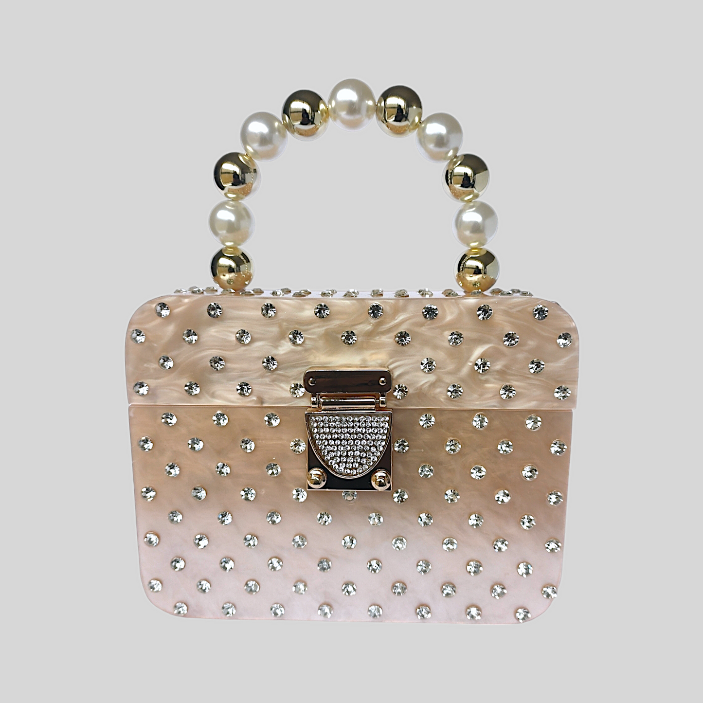 ENCHANT Khaki Acrylic Evening Bag