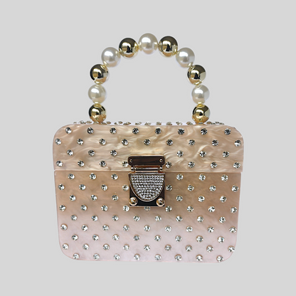 ENCHANT Khaki Acrylic Evening Bag