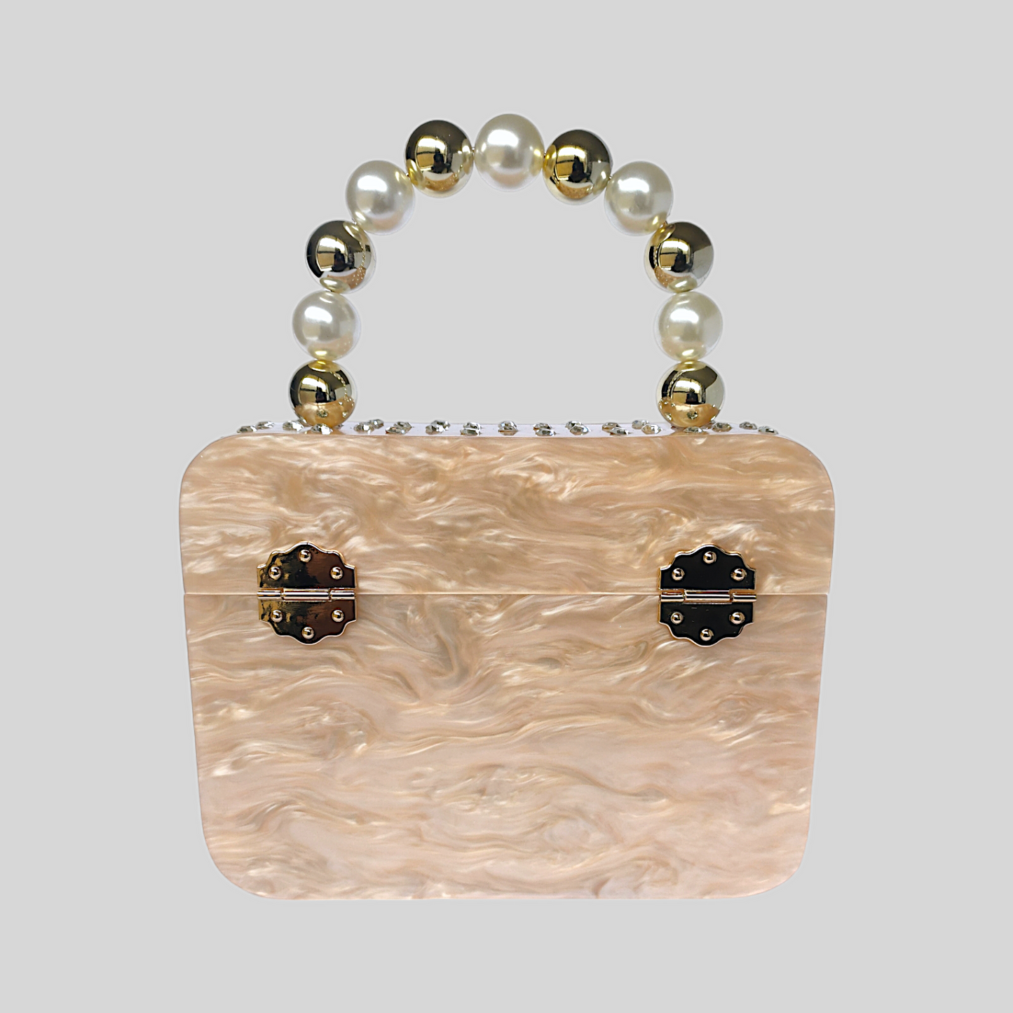 ENCHANT Khaki Acrylic Evening Bag