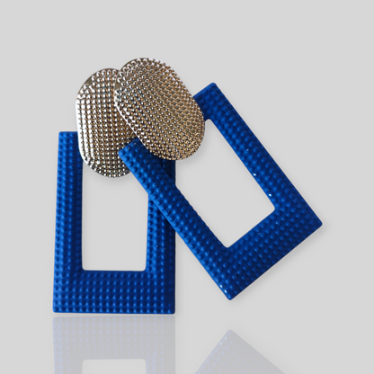 ASH Blue/Gold Drop Earrings