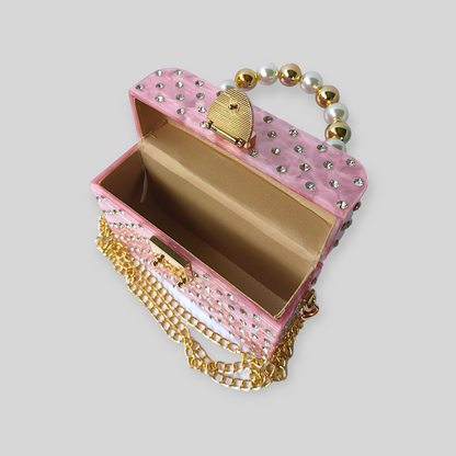 ENCHANT Pink Acrylic Evening Bag