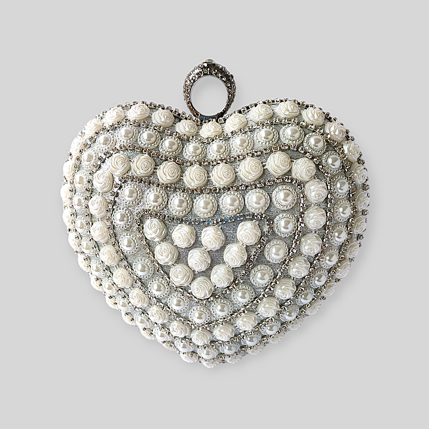 PRISTINE White Pearl Clutch
