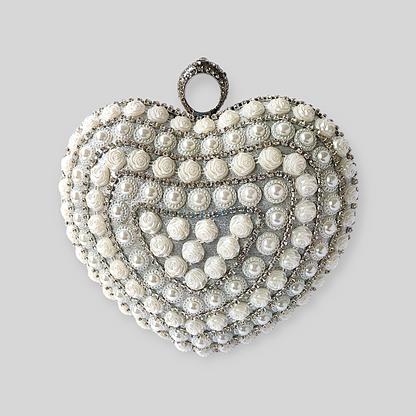 PRISTINE White Pearl Clutch