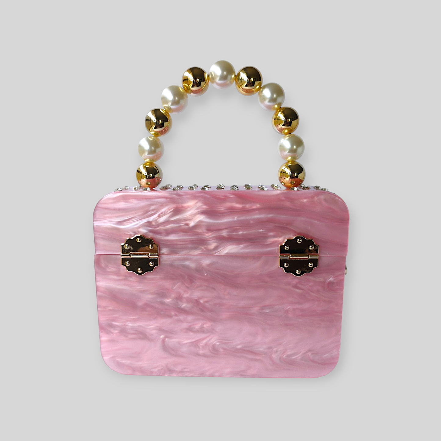 ENCHANT Pink Acrylic Evening Bag