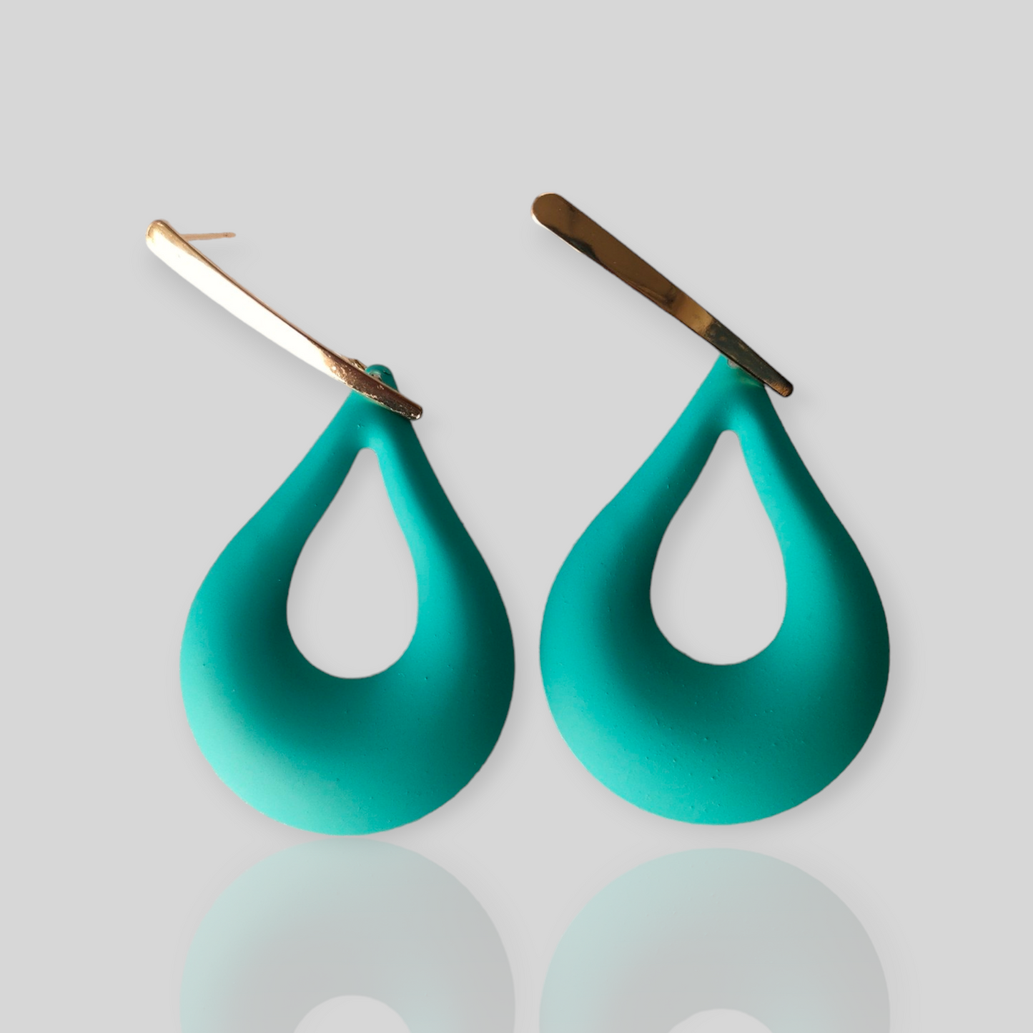 DEW Green/Gold Drop Earrings