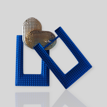 ASH Blue/Gold Drop Earrings