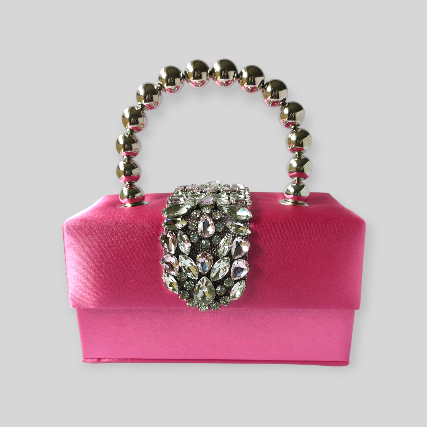 PLUSH Pink Silk Evening Bag