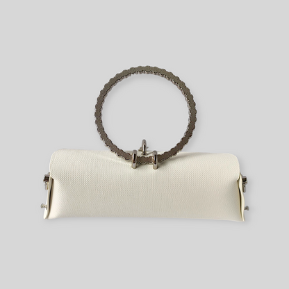 VOGUE White Leather Evening Bag