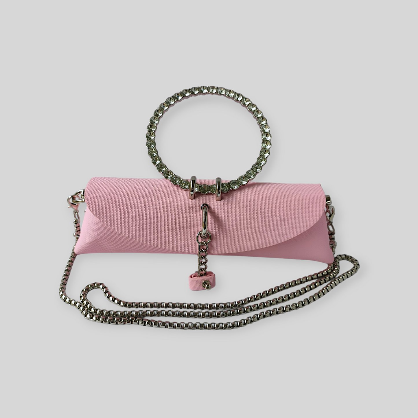 VOGUE Pink Leather Evening Bag