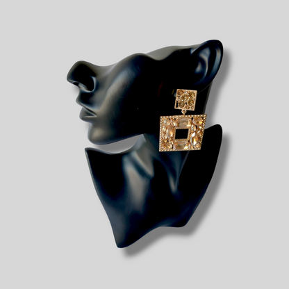 SPARROW Gold Chandelier Earrings