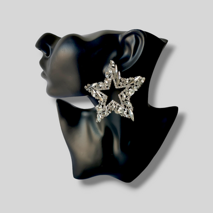 STARGIRL Silver Bold Statement Earrings