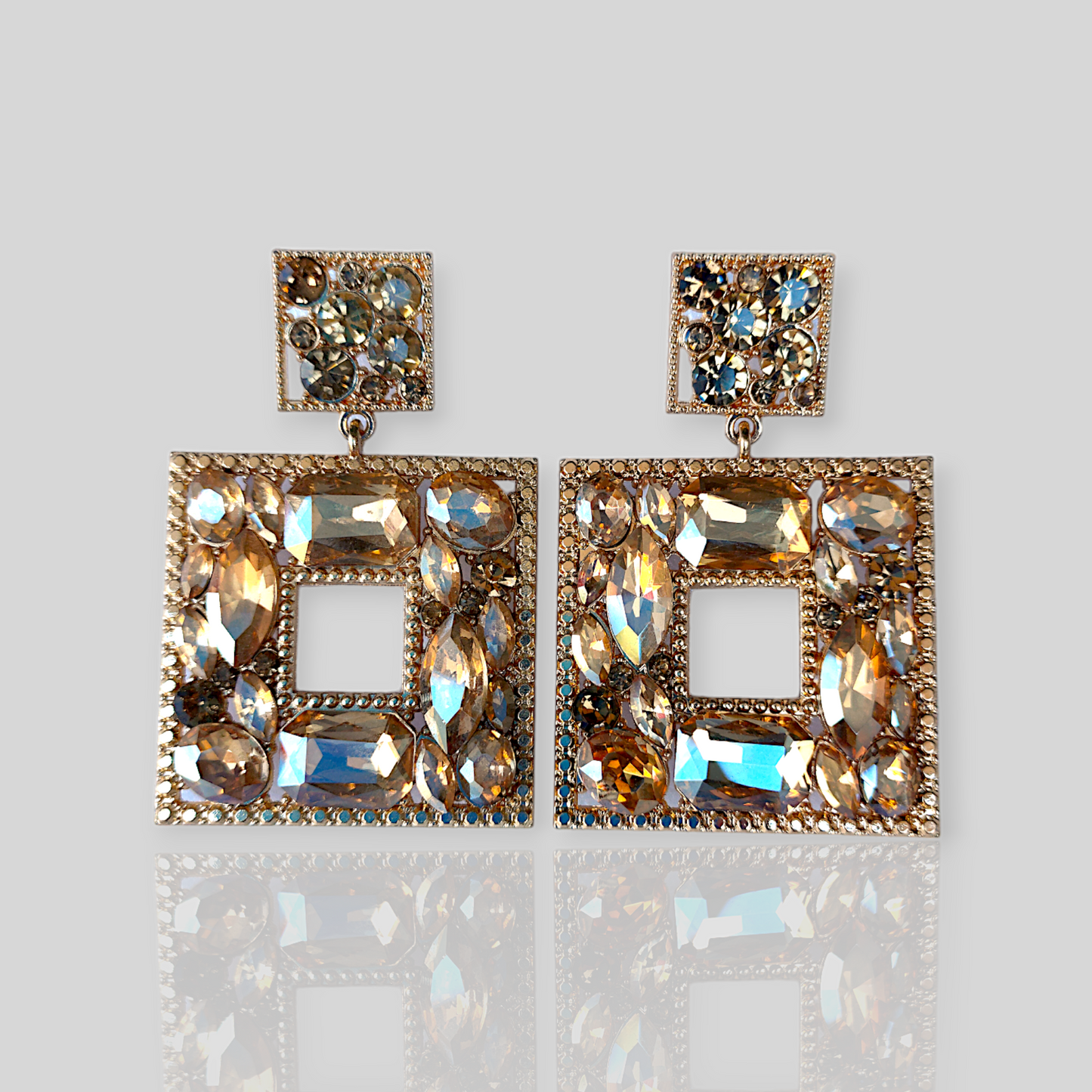 SPARROW Gold Chandelier Earrings