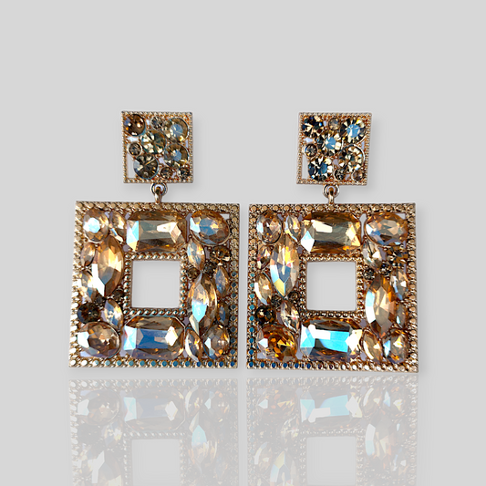 SPARROW Gold Chandelier Earrings