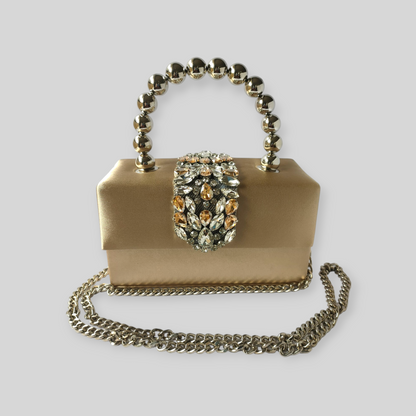 PLUSH Cream Silk Evening Bag