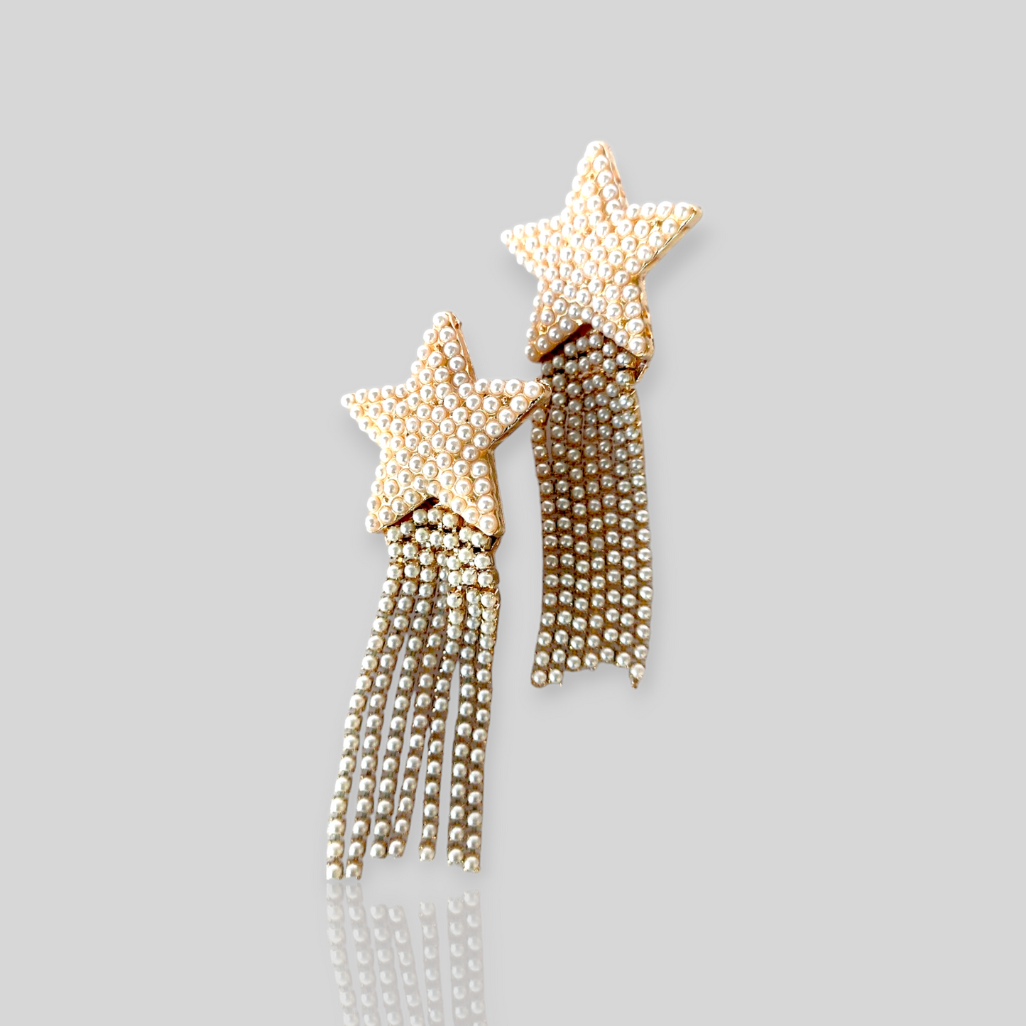 SPLASH Pearl/Gold Drop Earrings