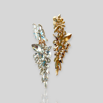 BLOOM Clear Chandelier Statement Earrings