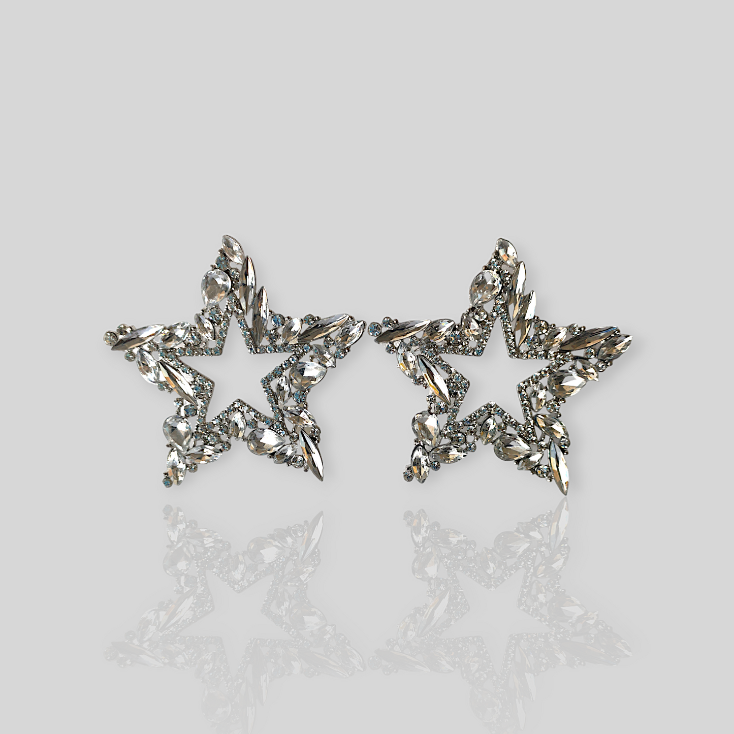 STARGIRL Silver Bold Statement Earrings