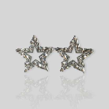 STARGIRL Silver Bold Statement Earrings