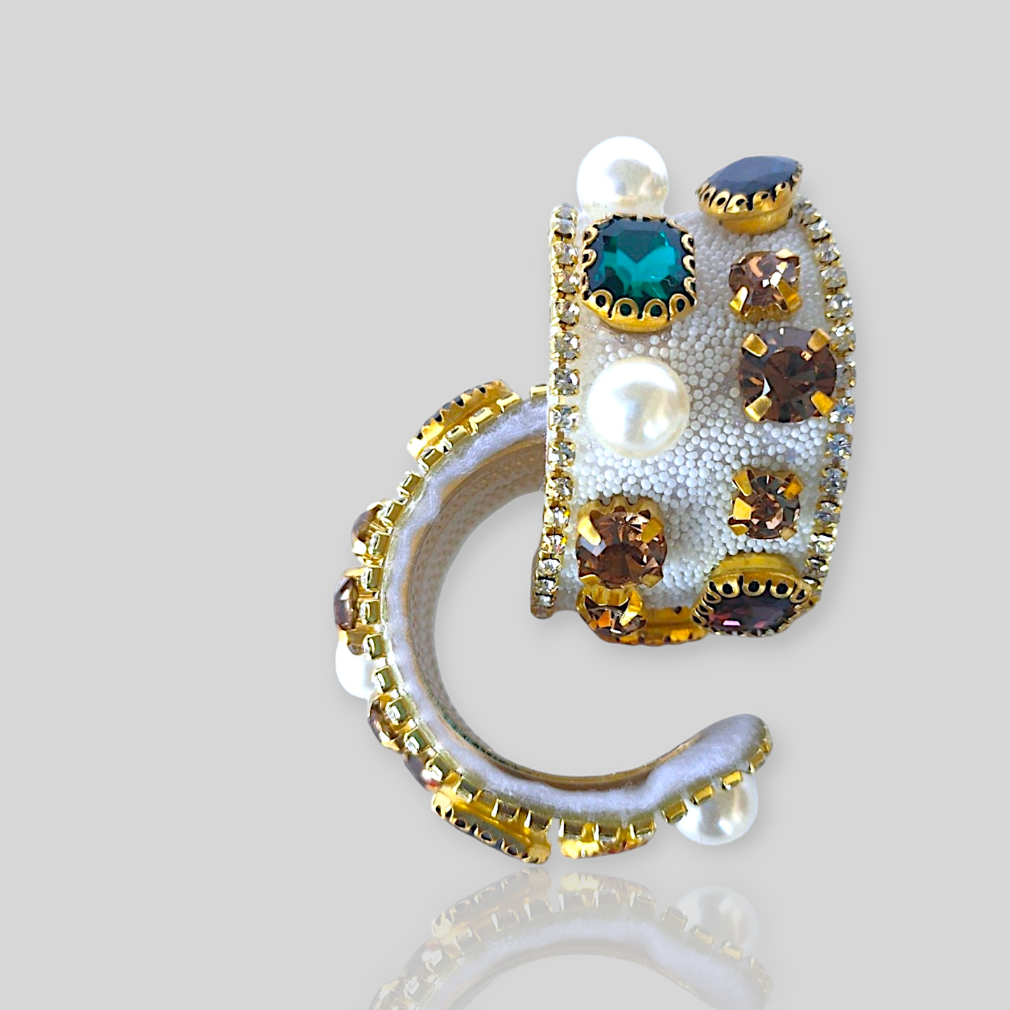 GROVE White Fashion Earrings