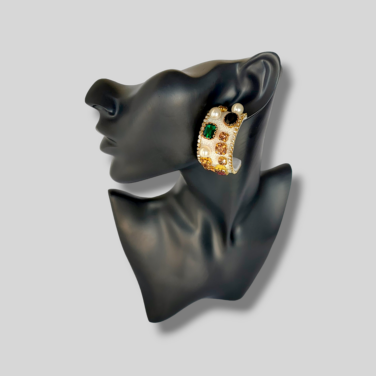 GROVE White Fashion Earrings