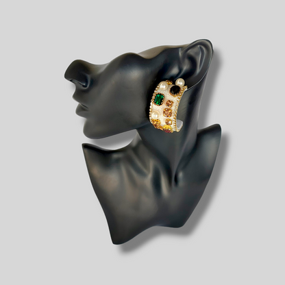 GROVE White Fashion Earrings