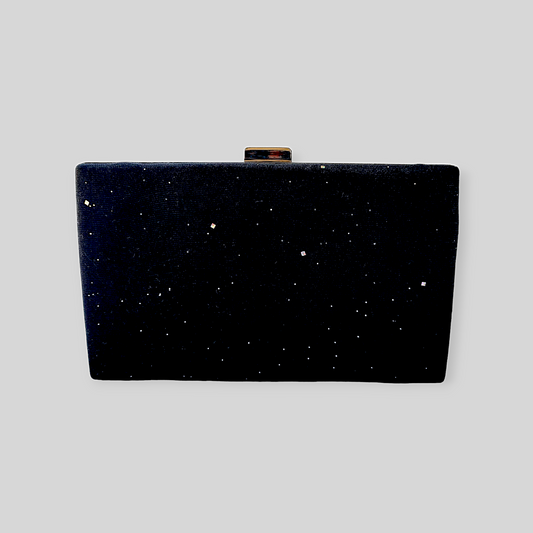 CHARM Black Velvet Clutch