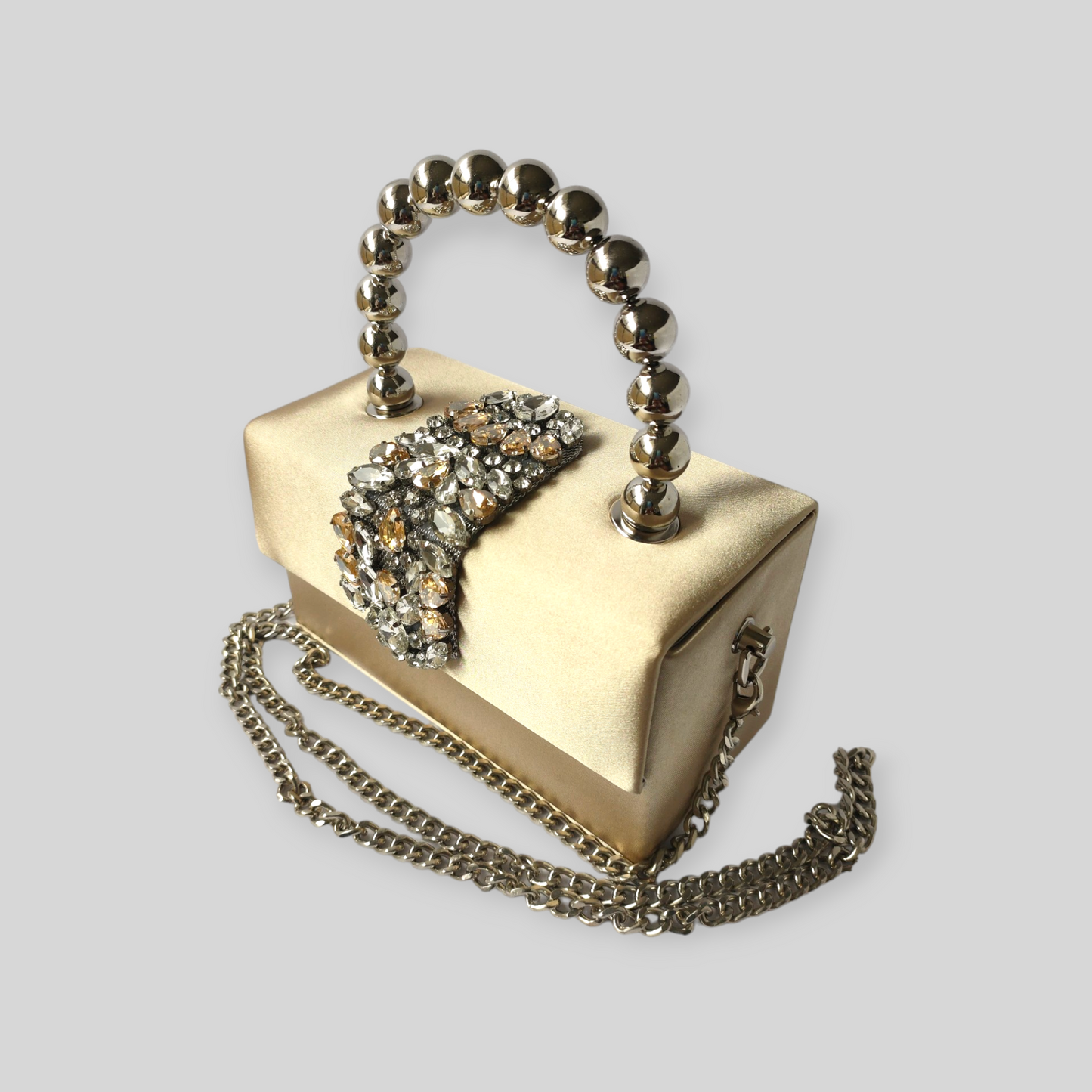 PLUSH Cream Silk Evening Bag