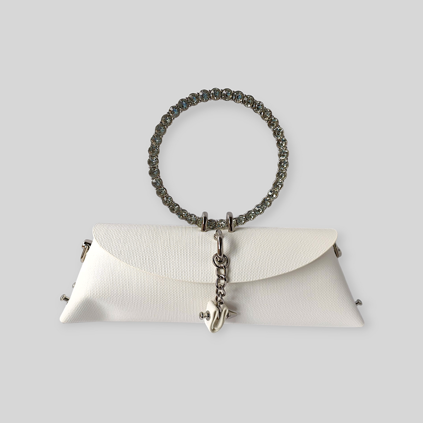 VOGUE White Leather Evening Bag