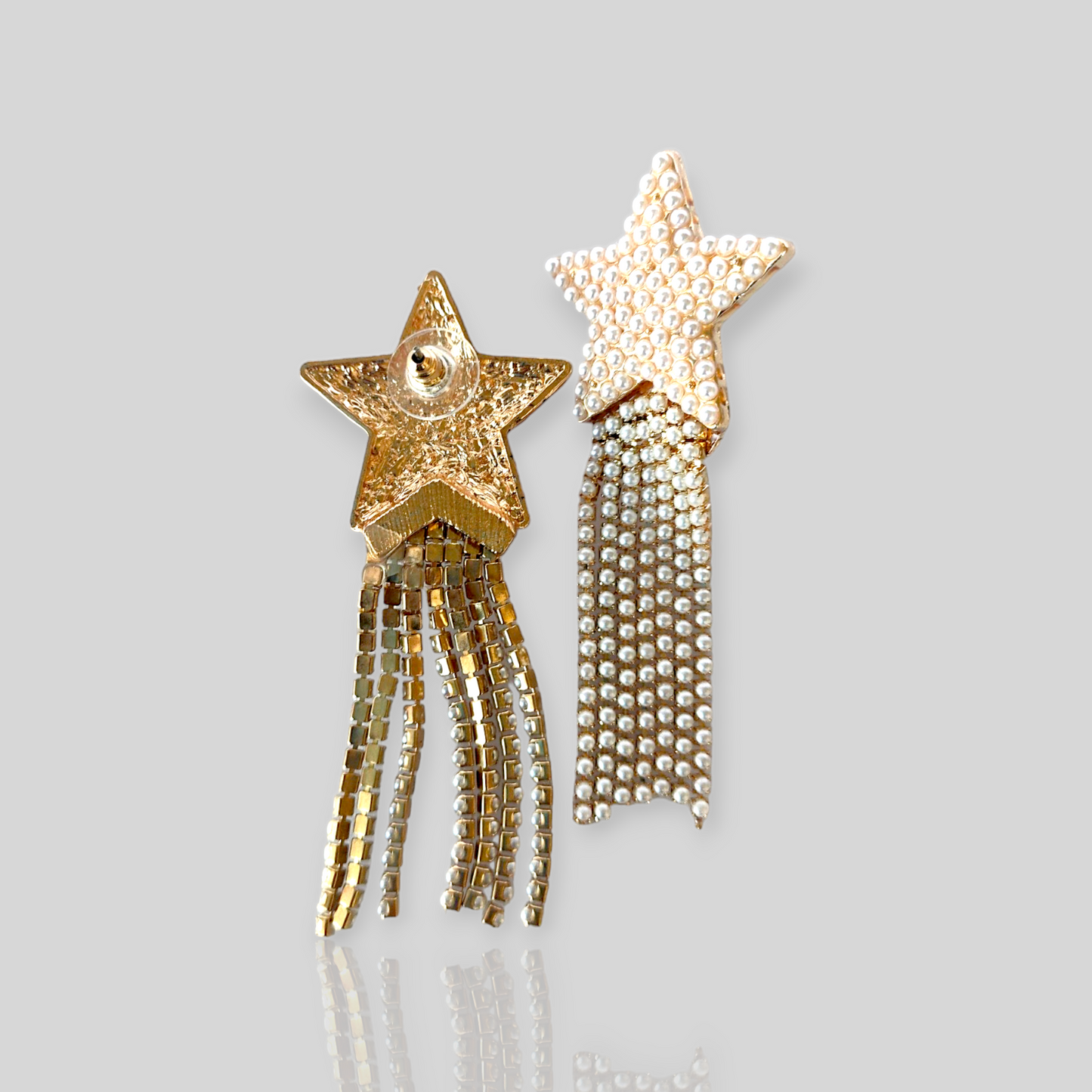 SPLASH Pearl/Gold Drop Earrings