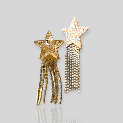 SPLASH Pearl/Gold Drop Earrings