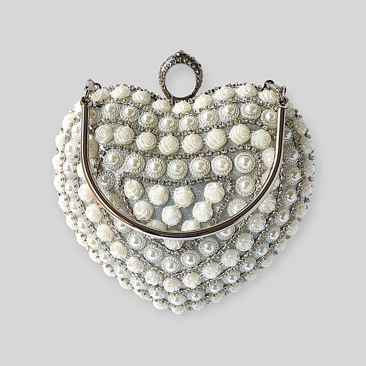 PRISTINE White Pearl Clutch