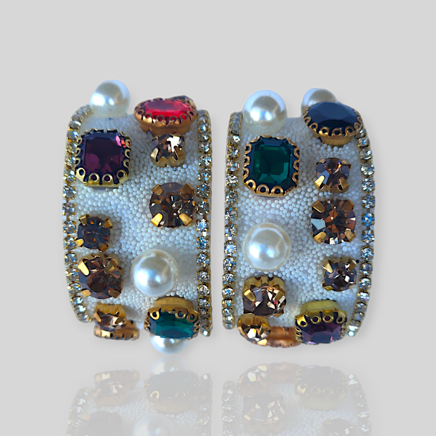 GROVE White Fashion Earrings