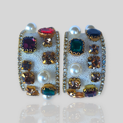 GROVE White Fashion Earrings