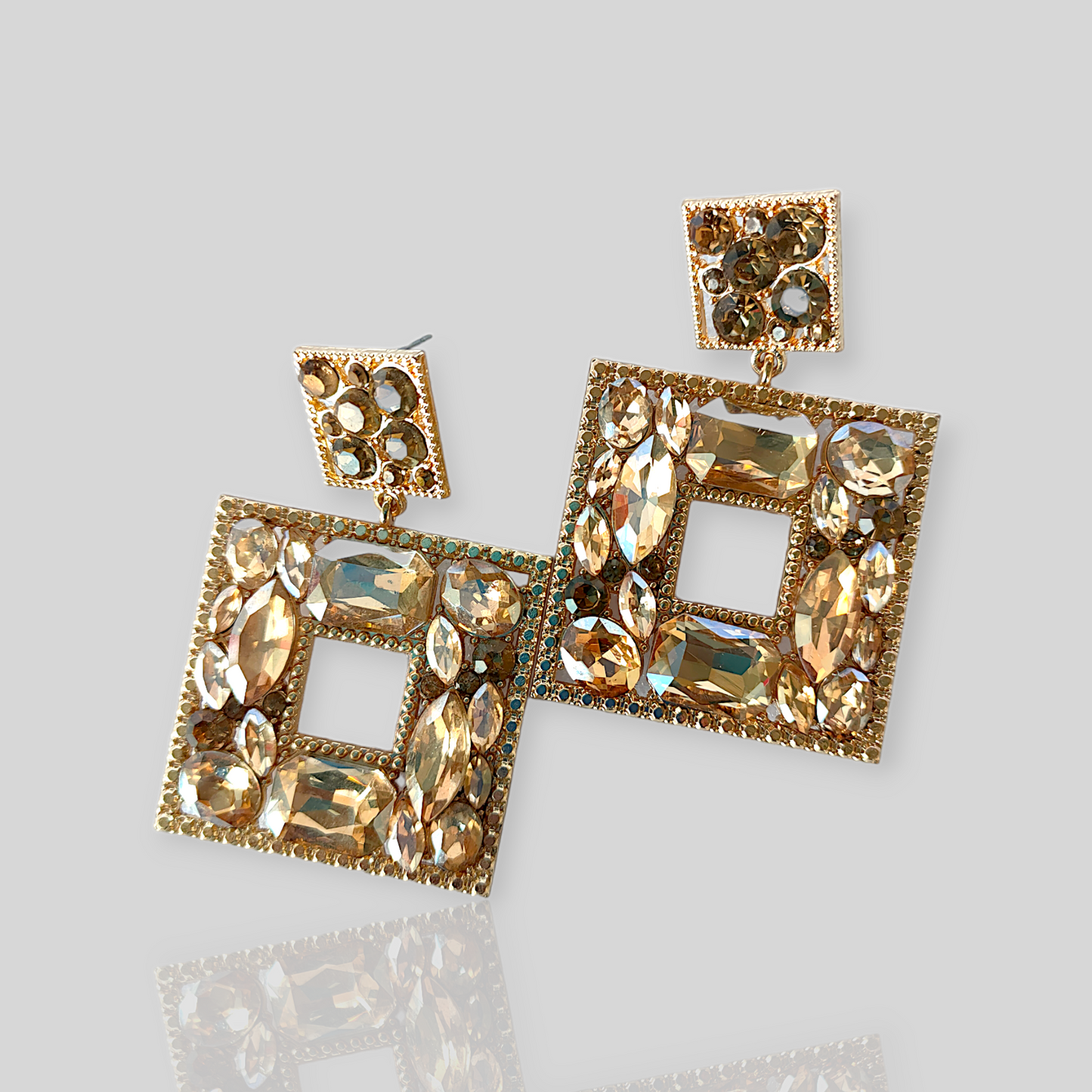 SPARROW Gold Chandelier Earrings