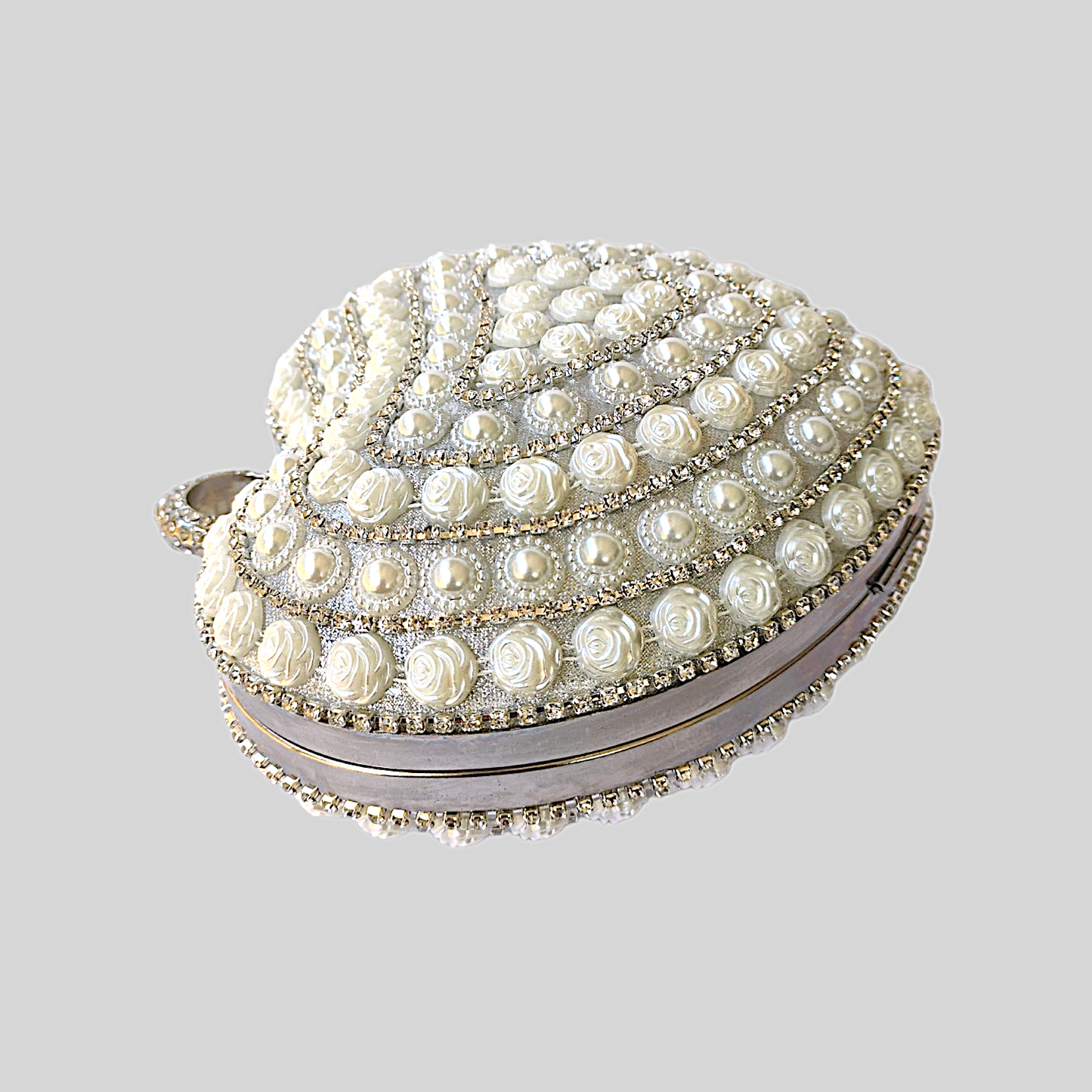 PRISTINE White Pearl Clutch