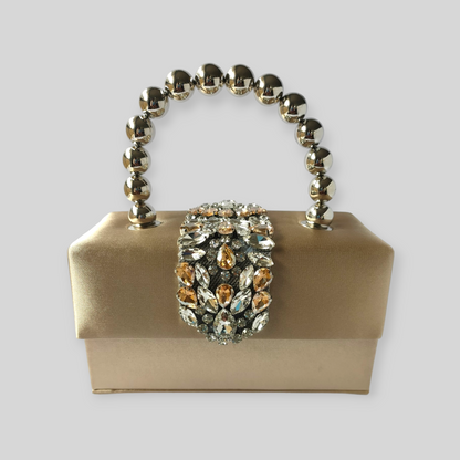 PLUSH Cream Silk Evening Bag