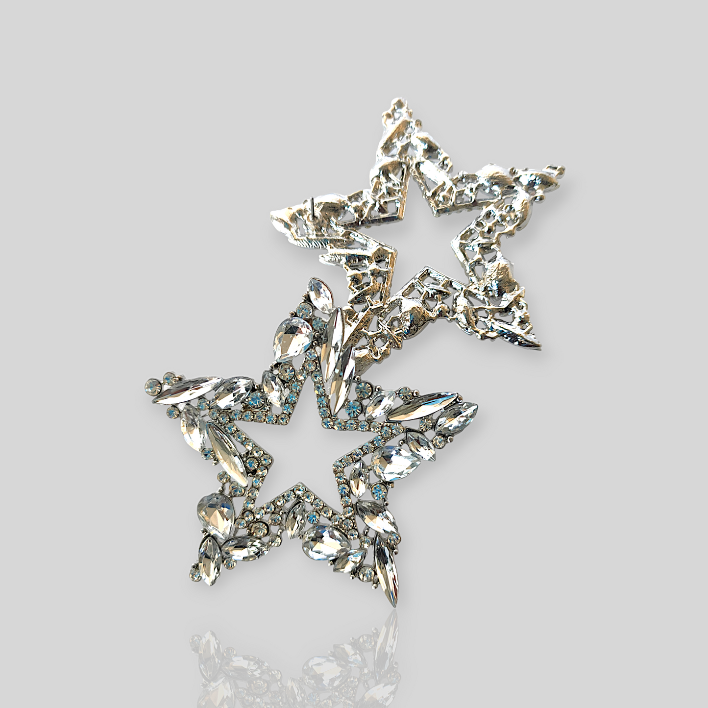 STARGIRL Silver Bold Statement Earrings