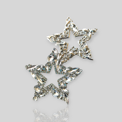 STARGIRL Silver Bold Statement Earrings