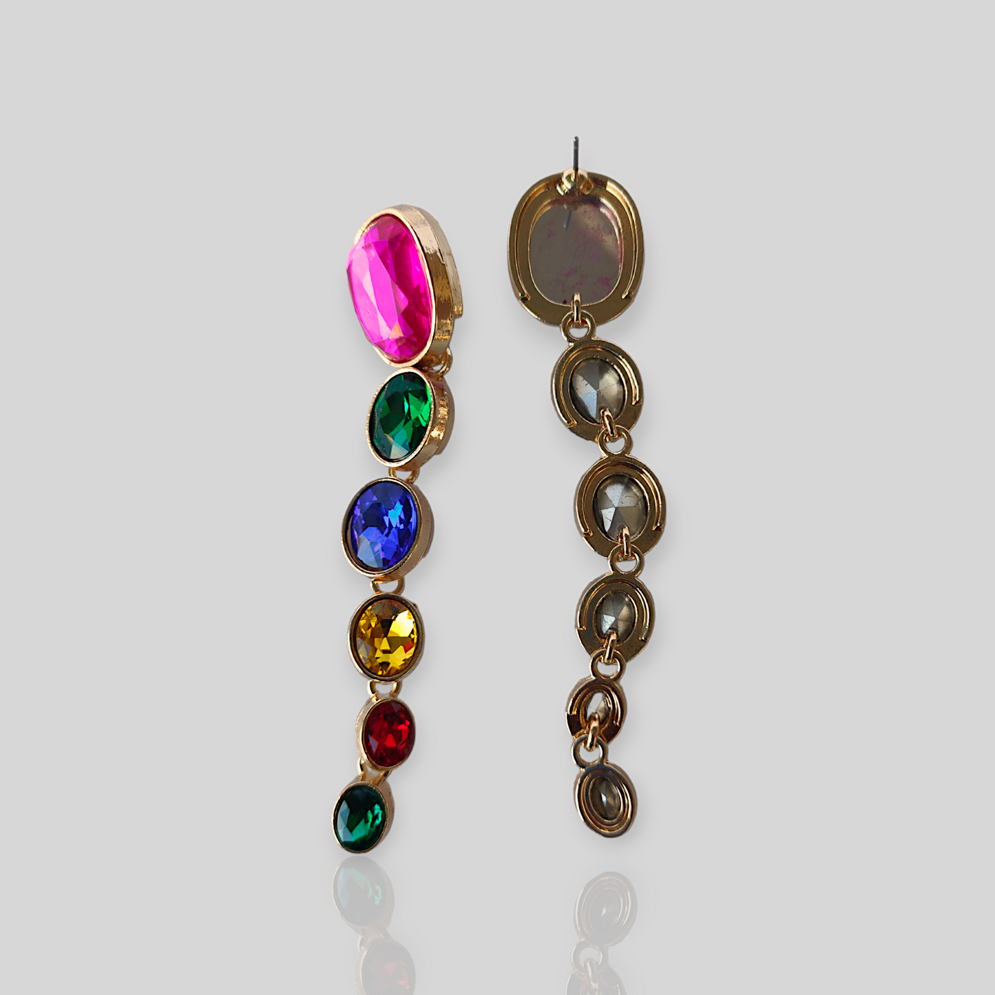 MISTY Multicolour Drop Statement Earrings