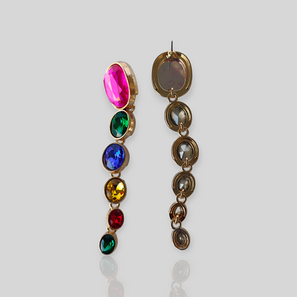 MISTY Multicolour Drop Statement Earrings