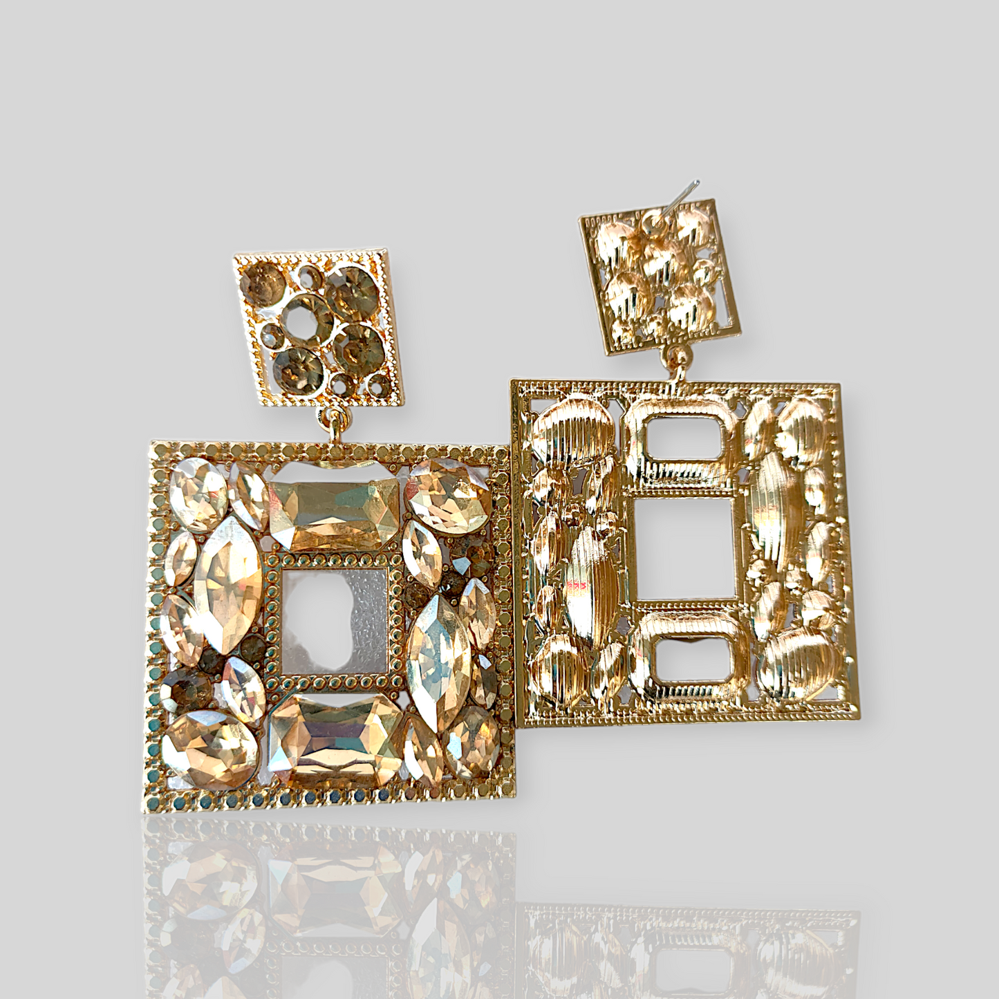 SPARROW Gold Chandelier Earrings