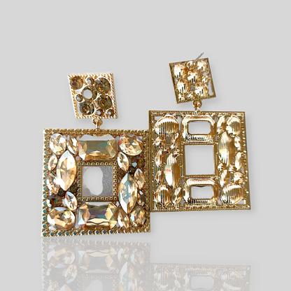 SPARROW Gold Chandelier Earrings