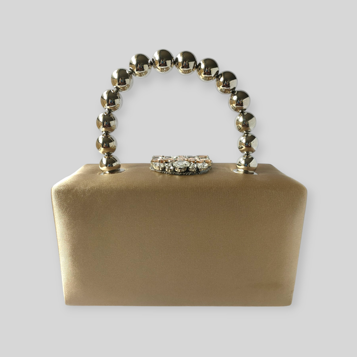 PLUSH Cream Silk Evening Bag