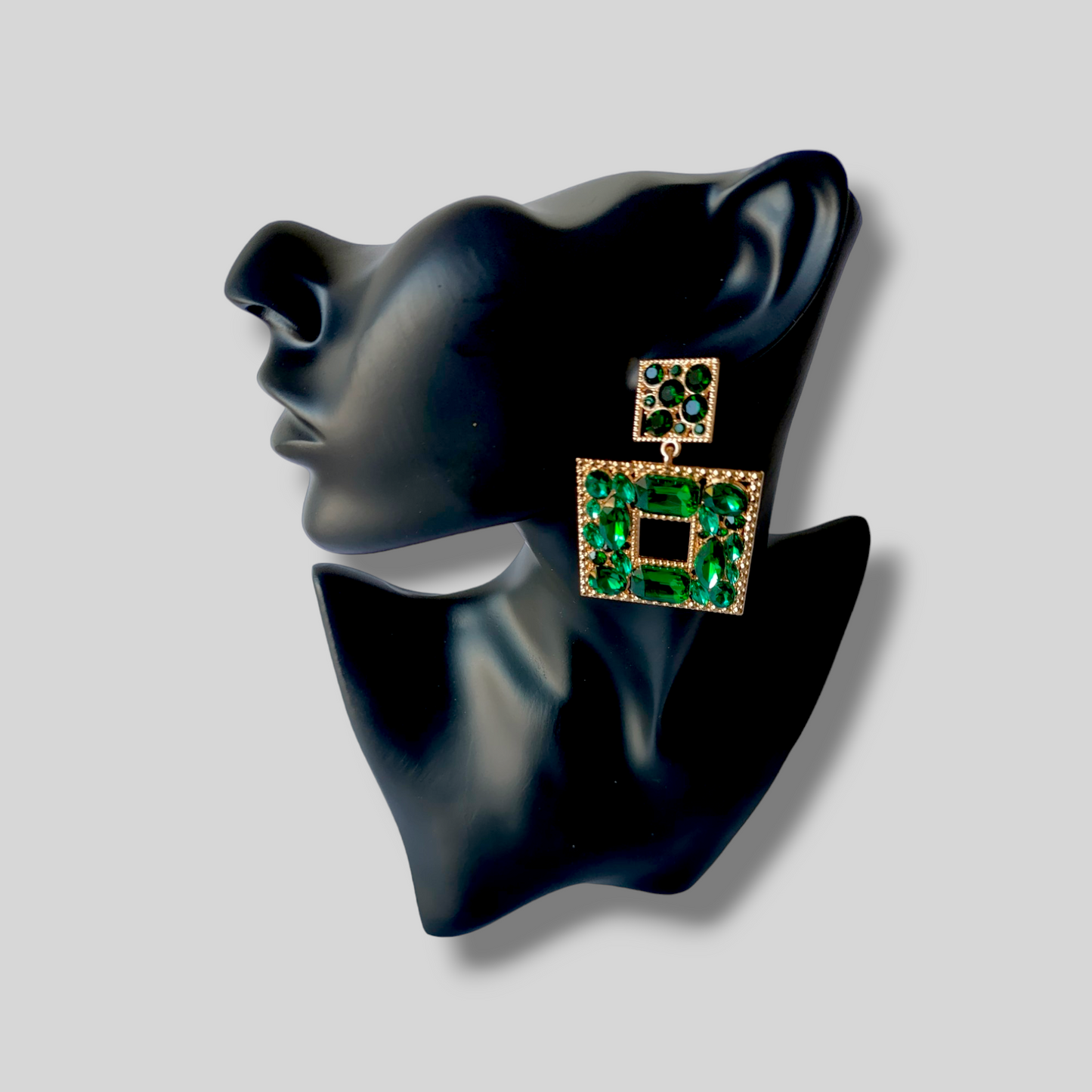 SPARROW Green Chandelier Earrings