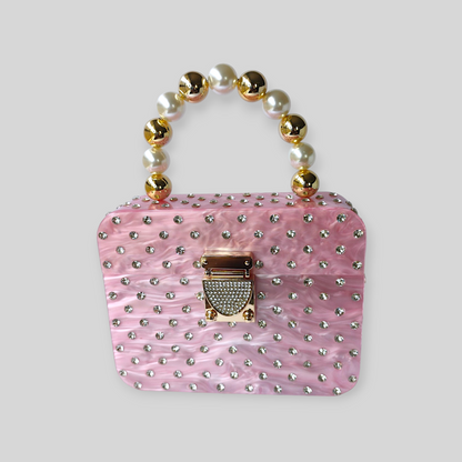 ENCHANT Pink Acrylic Evening Bag